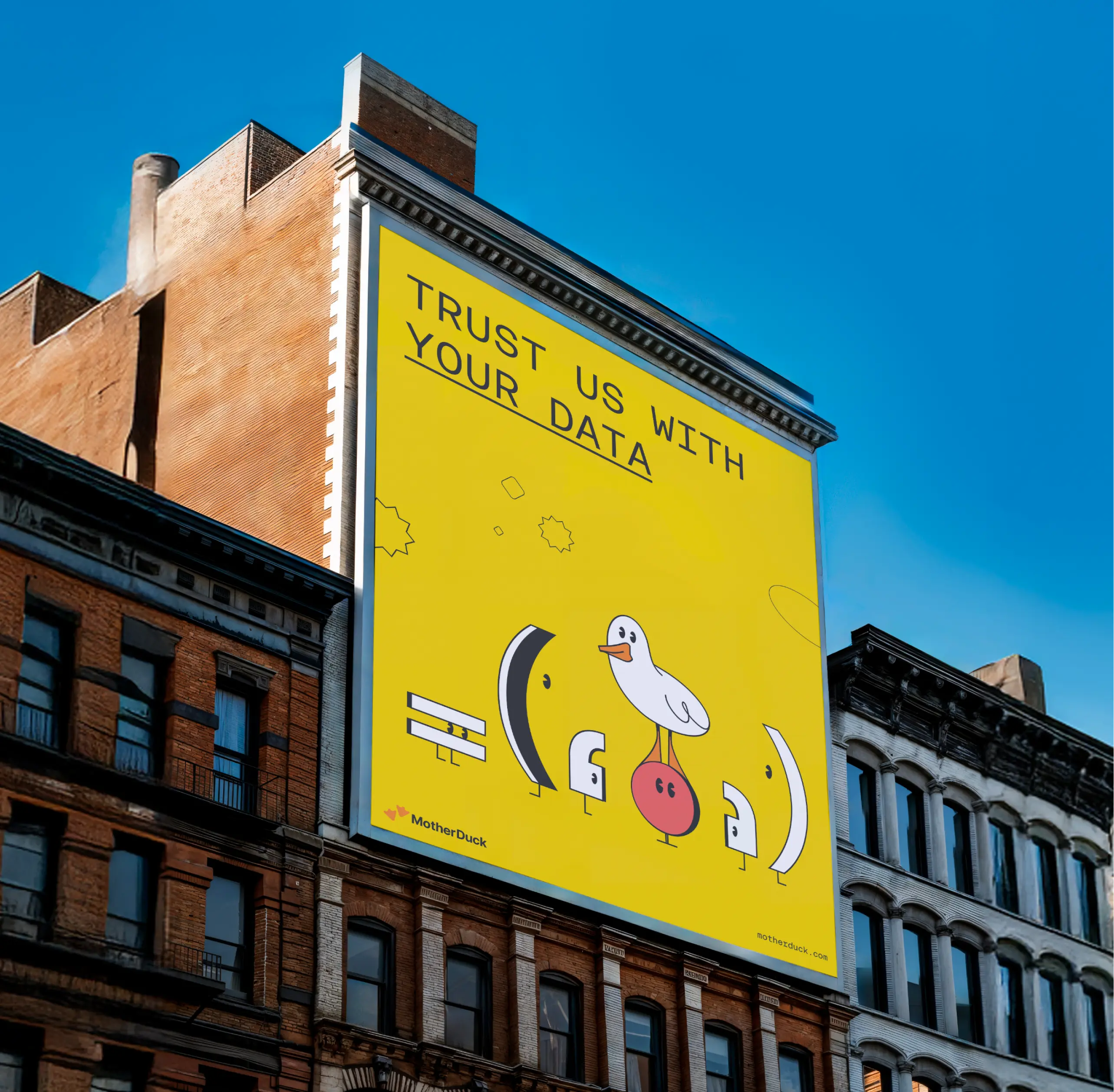 Brand billboard urban advertising trust your data