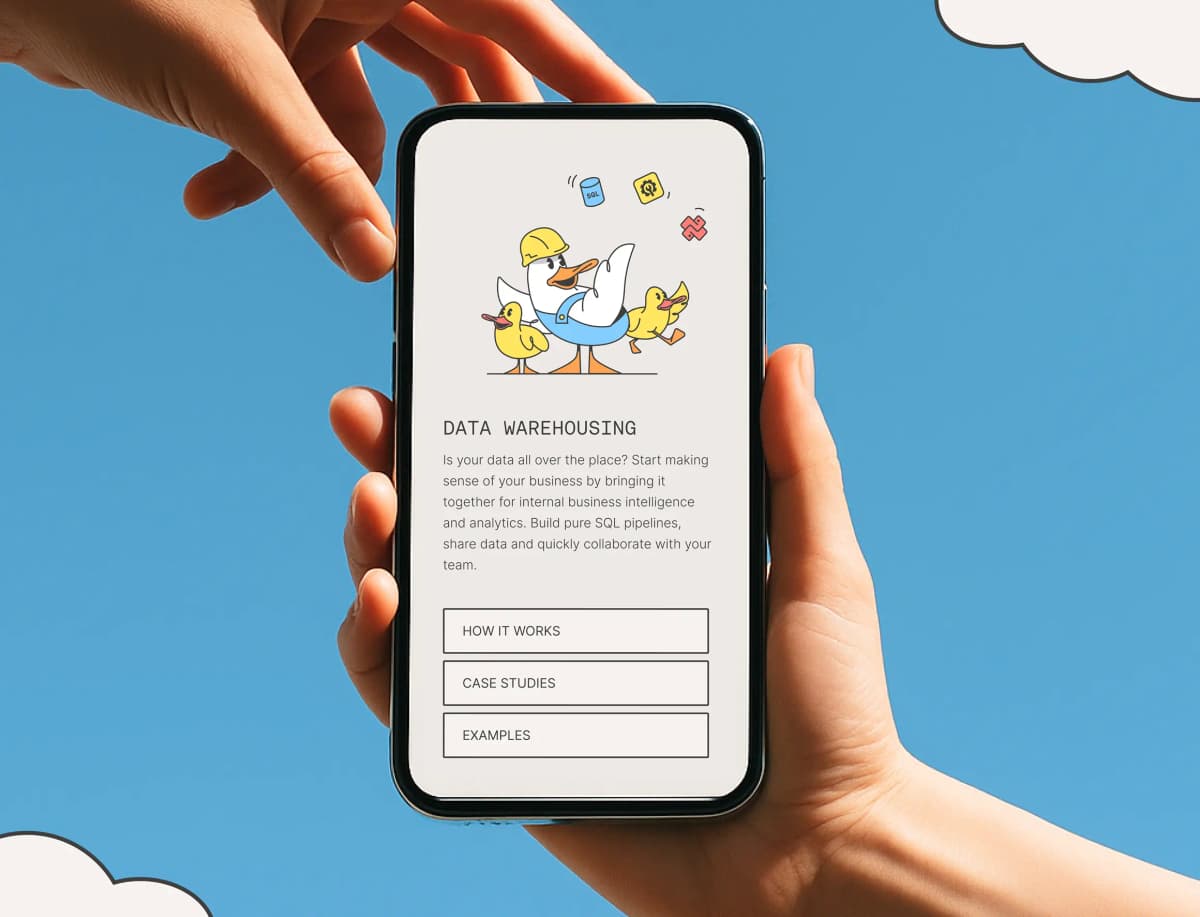 Motherduck phone cloud hands