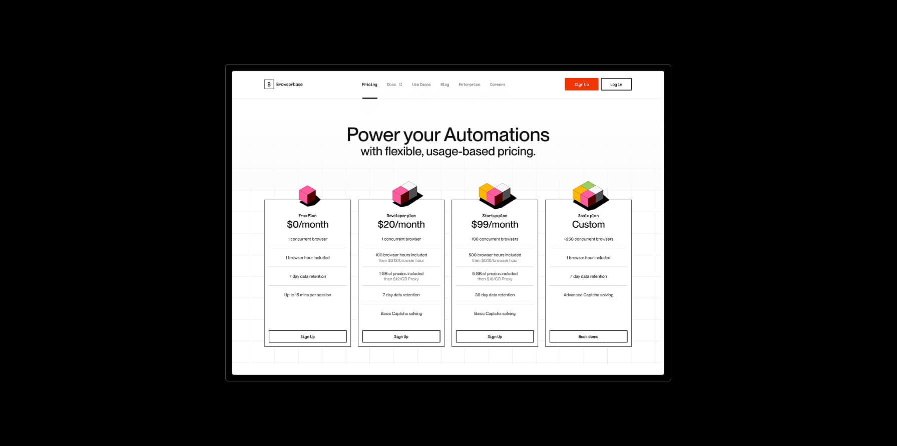 browserbase pricing plans automation