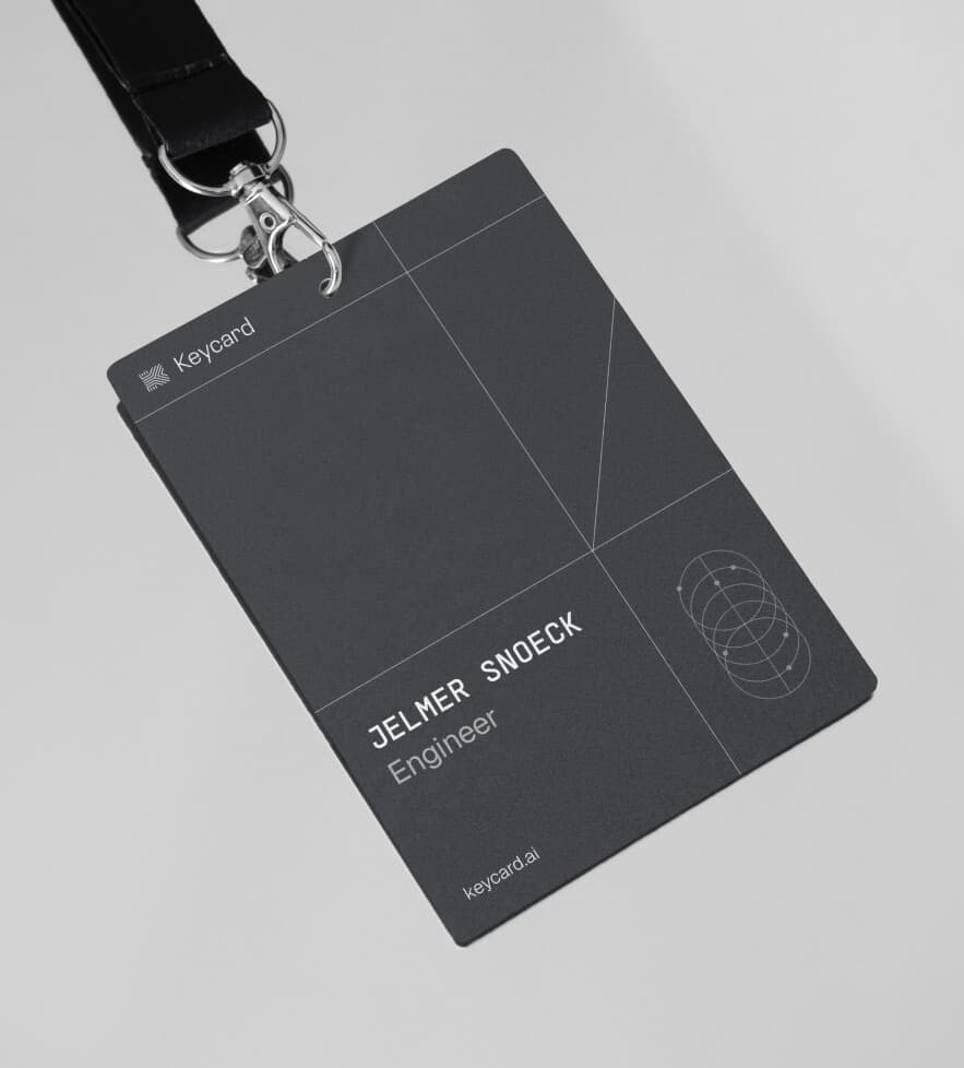 Keycard badge id card