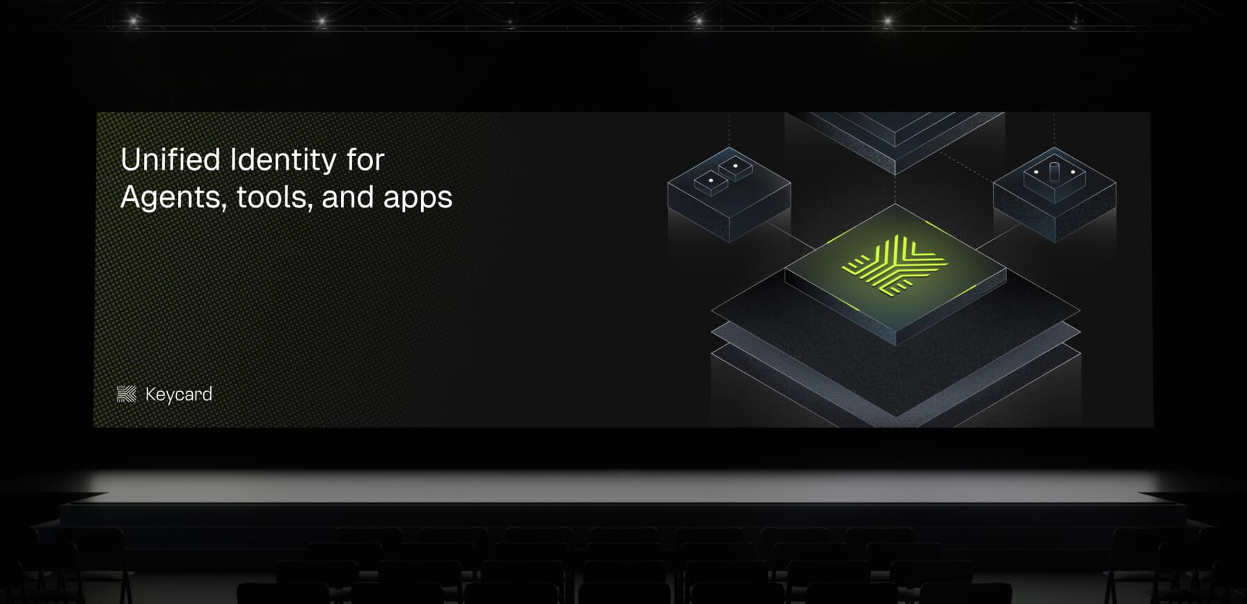 Keycard conference stage presentation