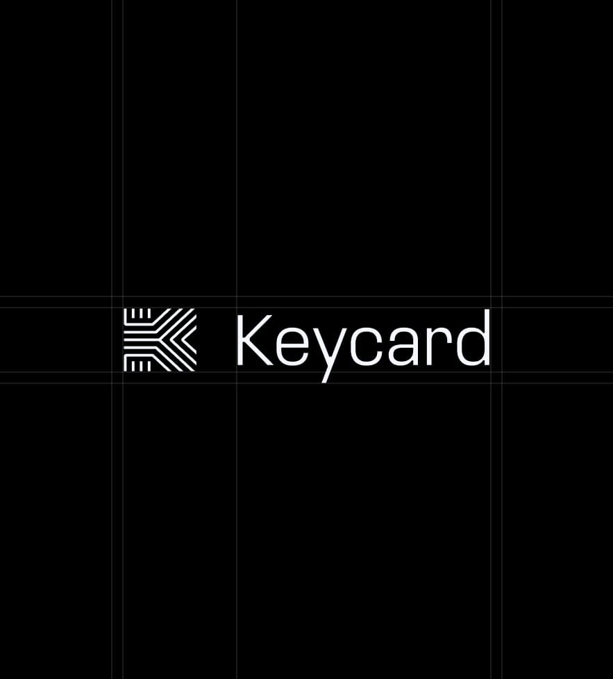 Keycard logo grid construction