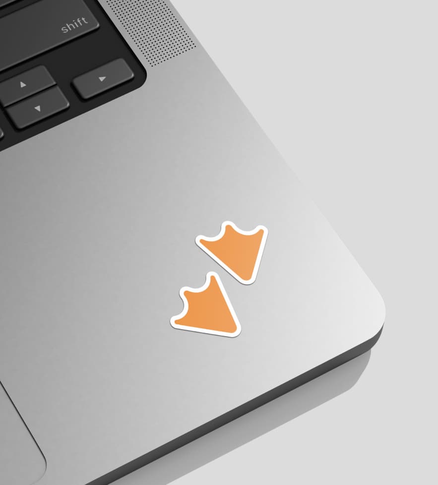 MotherDuck stickers logo laptop